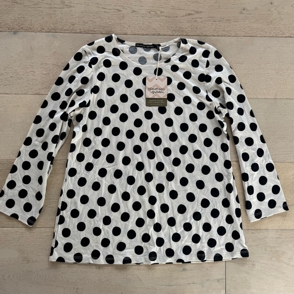 NWT GUDRUN SJÖDÉN TOP "MIKA” polka dot jersey M - Picture 3 of 7